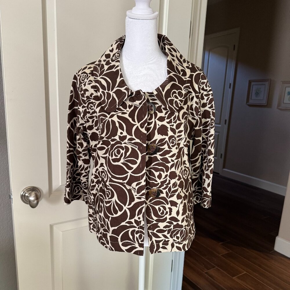 Ambition Brown Swing Jacket, Size Large